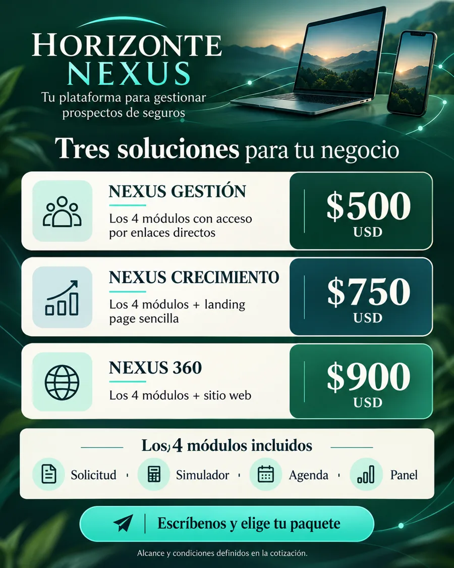 Paquetes Horizonte Nexus